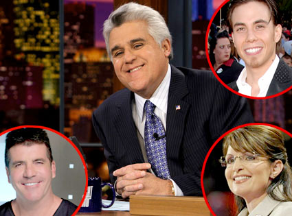 Jay Leno, Simon Cowell, Apolo Ohno, Sarah Palin Jay Leno, Simon Cowell, Apolo Ohno, Sarah Palin